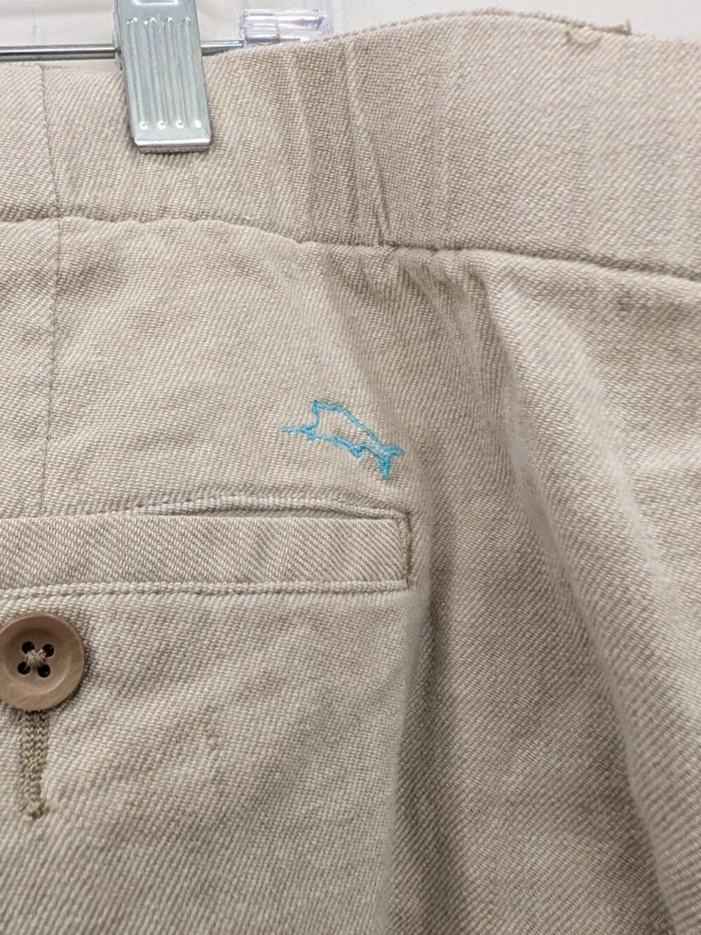 Tommy Bahama Linen Pants Mens 5XL Big Tall Tan Beige Elastic Waist Casual